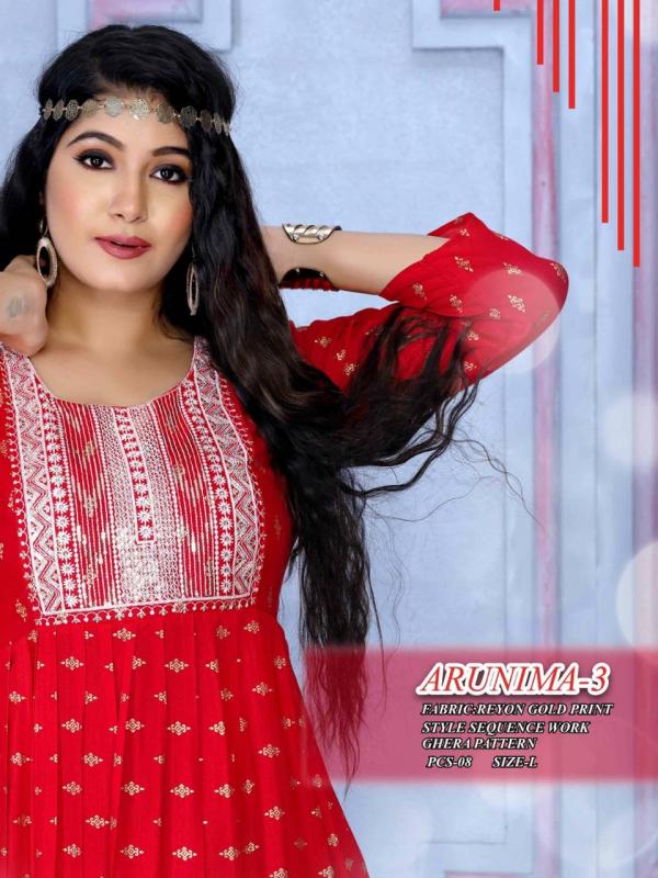 Beauty Arunima Vol 3 Rayon Designer Exclusive Kurti Collection